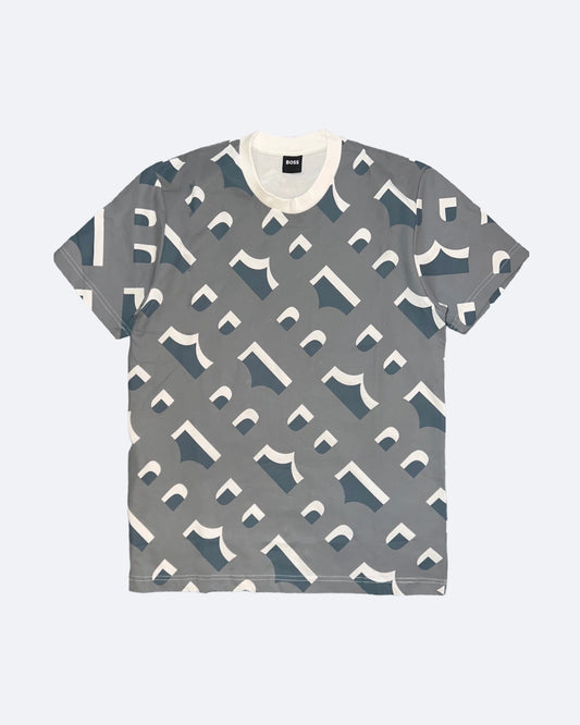 Boss - B Pattern T-Shirt - Grey