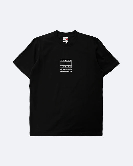 Tommy Jeans - Logo Embroidery T-Shirt - Black