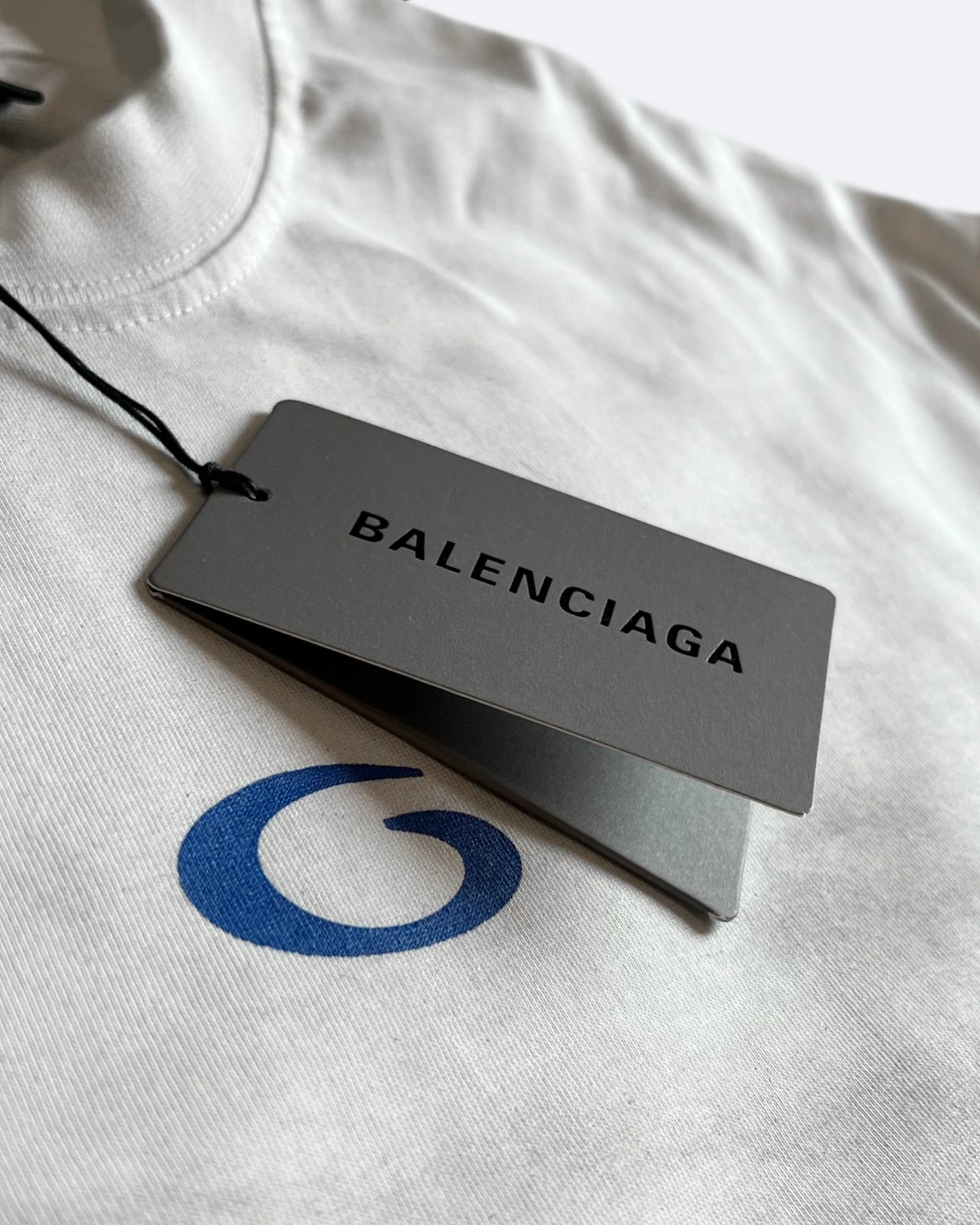 Balenciaga - G Logo College T-Shirt - Dirty White