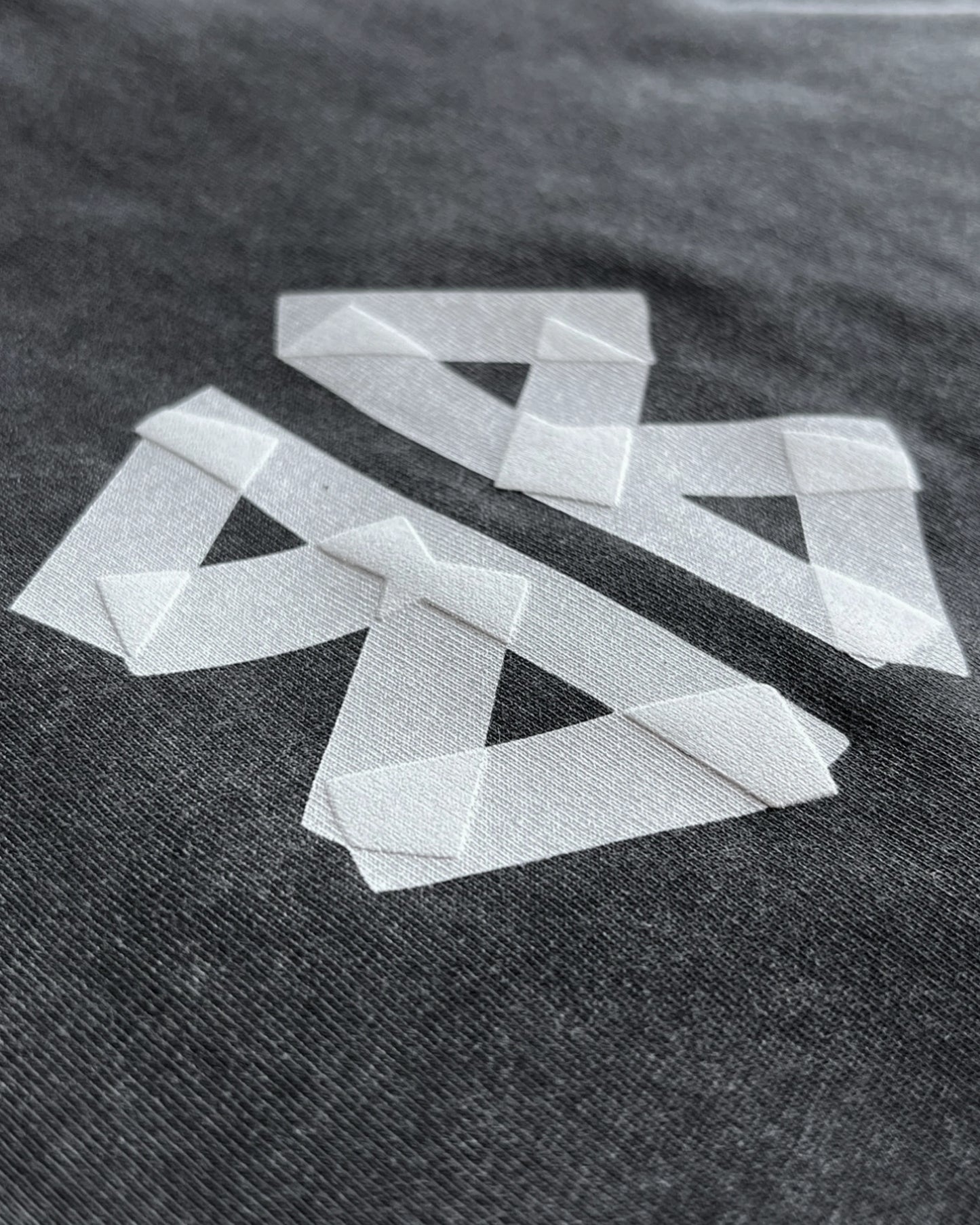 Balenciaga - White Tape T-Shirt - Dark Gray