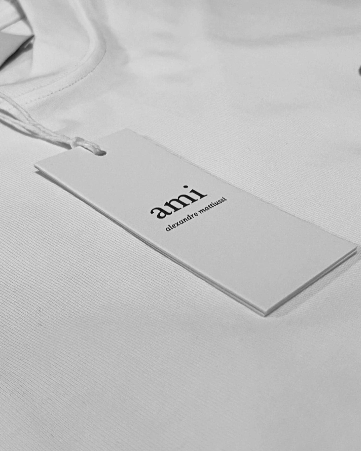 AMI - Hearth Logo Embroidery T-Shirt - White