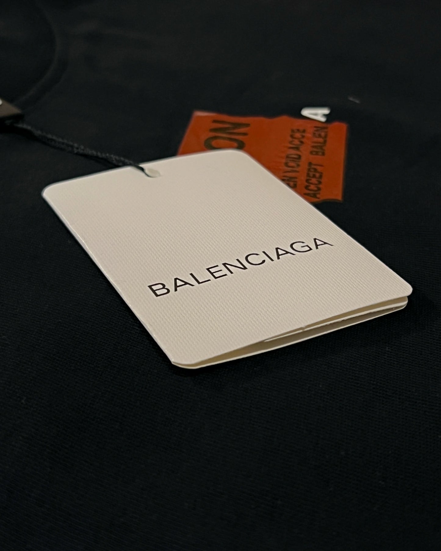 Balenciaga - Red Taped Logo T-Shirt - Black