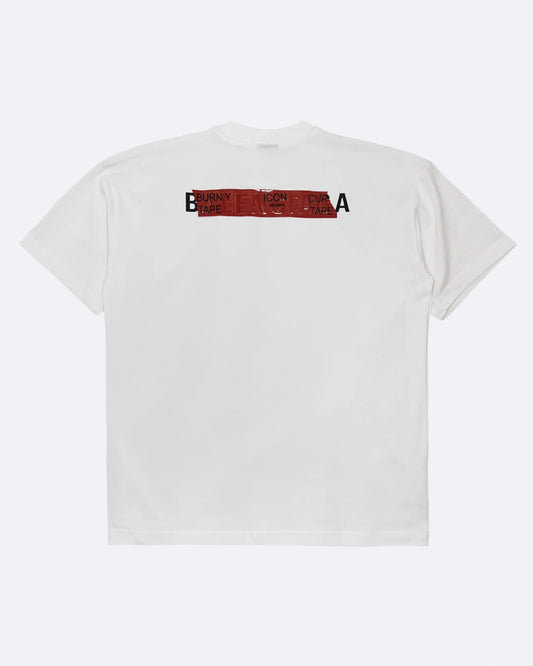 Balenciaga - Red Taped Logo T-Shirt - White