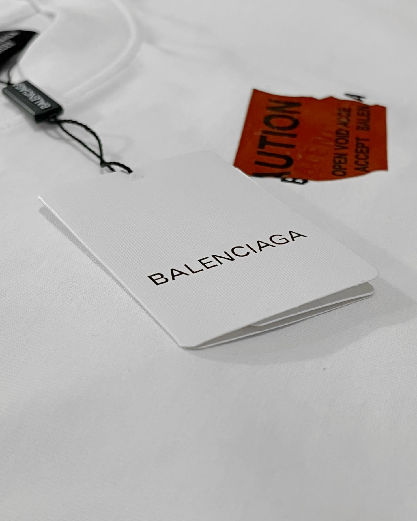 Balenciaga - Red Taped Logo T-Shirt - White
