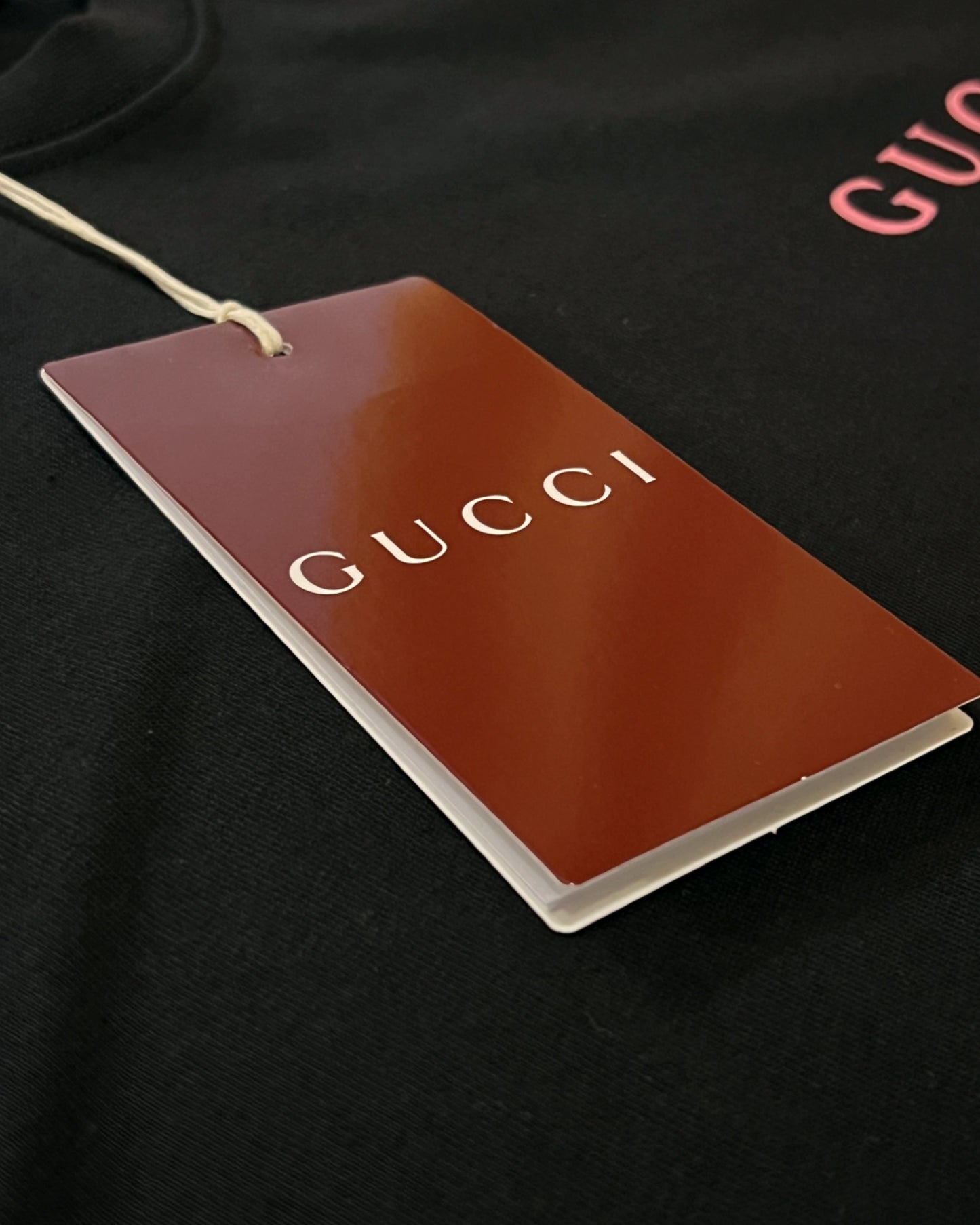 Gucci - Pink Logo T-Shirt - Black