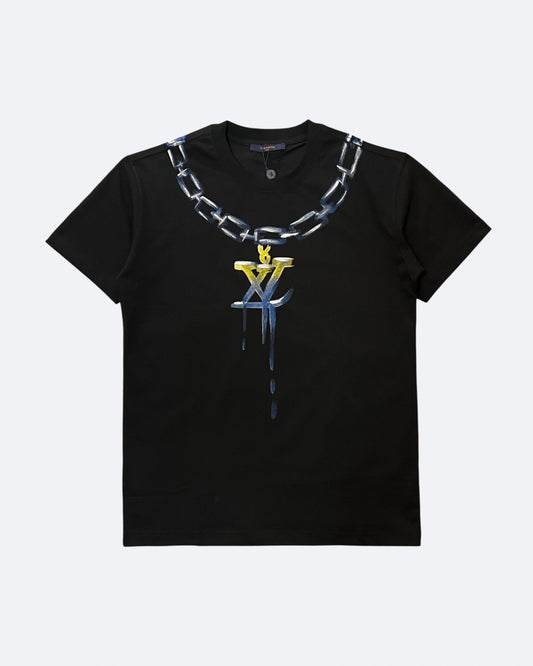 LVTN - Monogram Chain T-Shirt - Black
