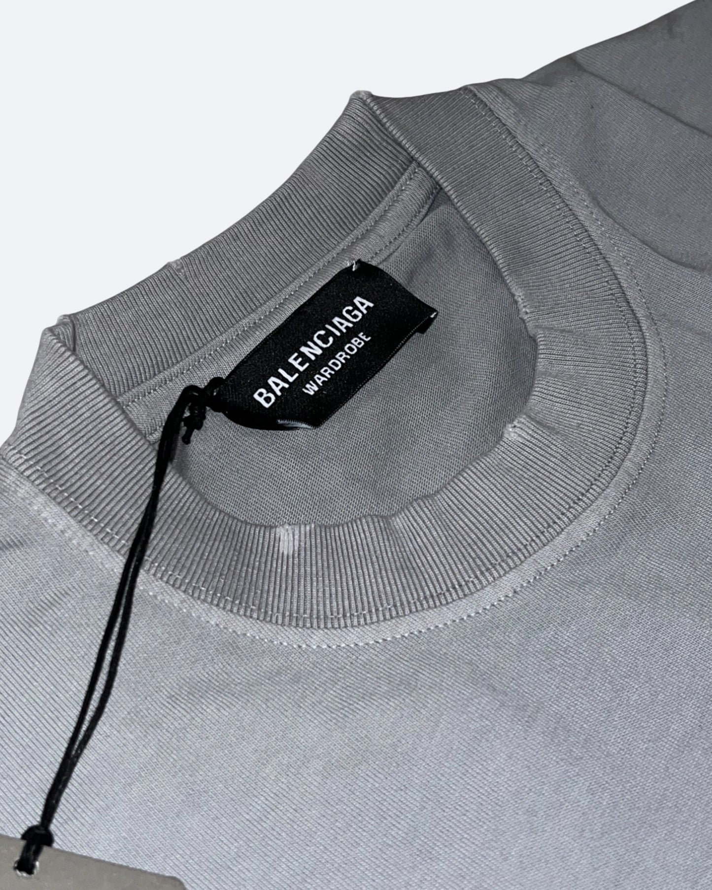 Balenciaga - Transparent Tape T-Shirt - Gray