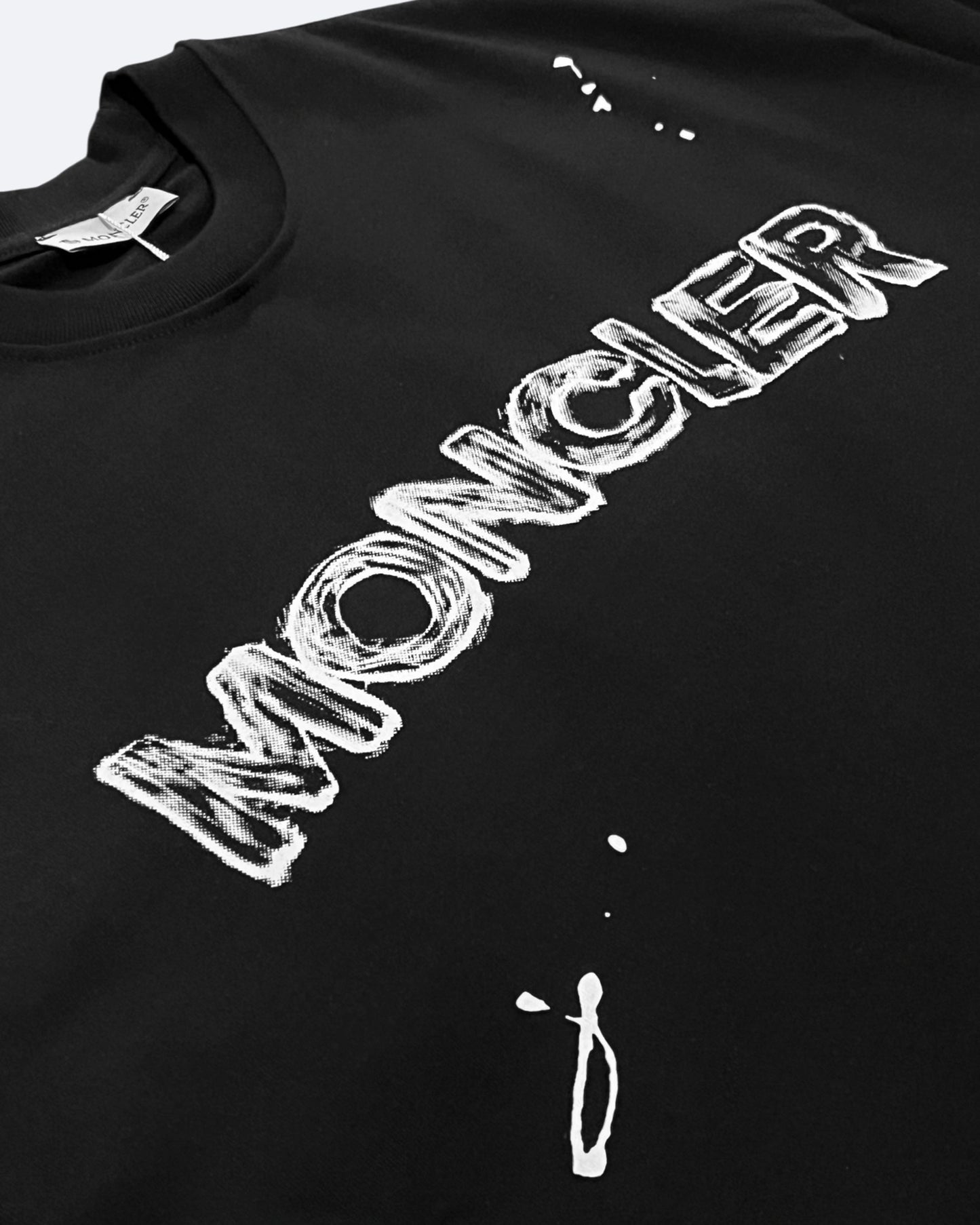 Moncler - Sketched Logo T-Shirt - Black