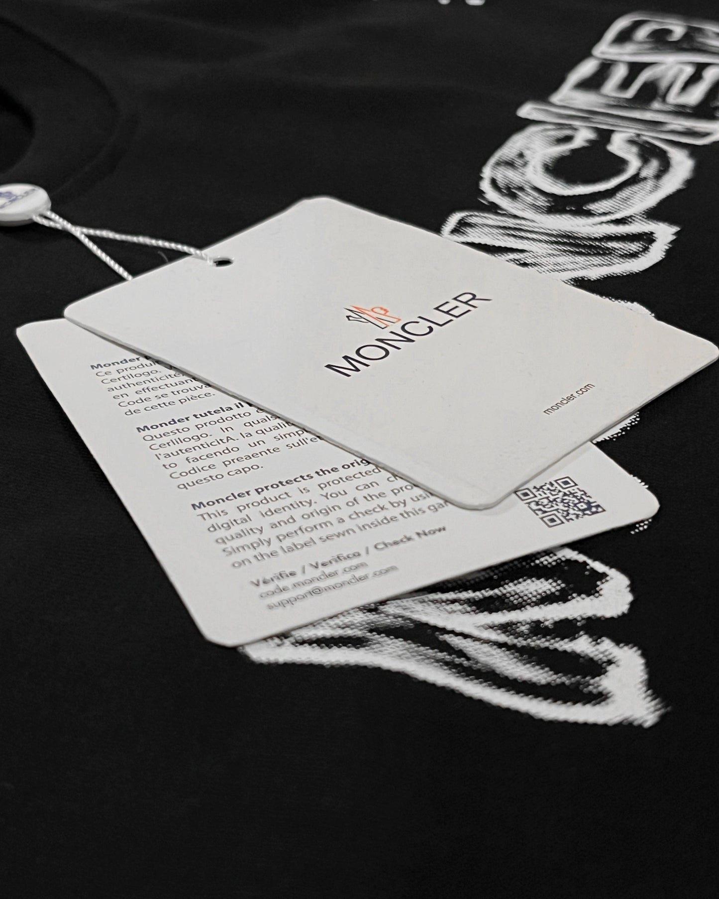 Moncler - Sketched Logo T-Shirt - Black