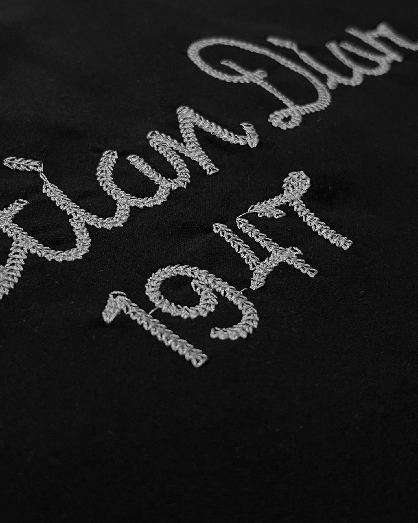 Dior - Script Embroidery T-Shirt - Black