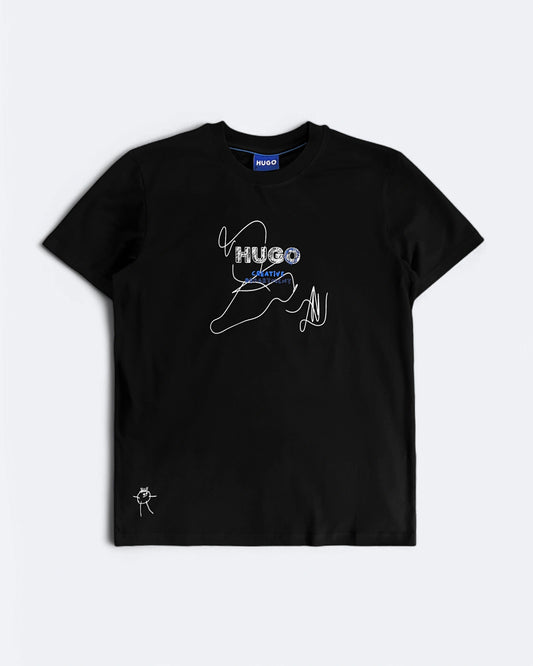 HUGO - Creative Department Oversized T-Shirt - Black