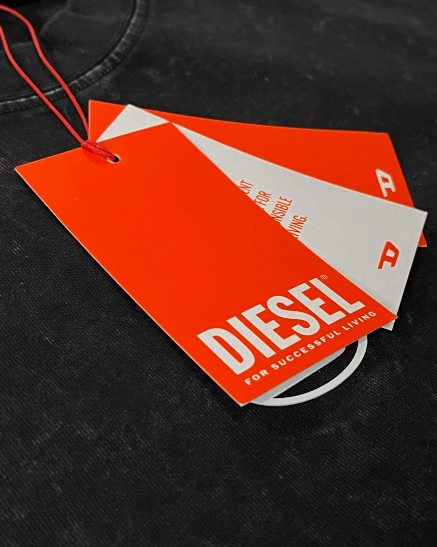 Diesel - Denim Logo T-Shirt - Black