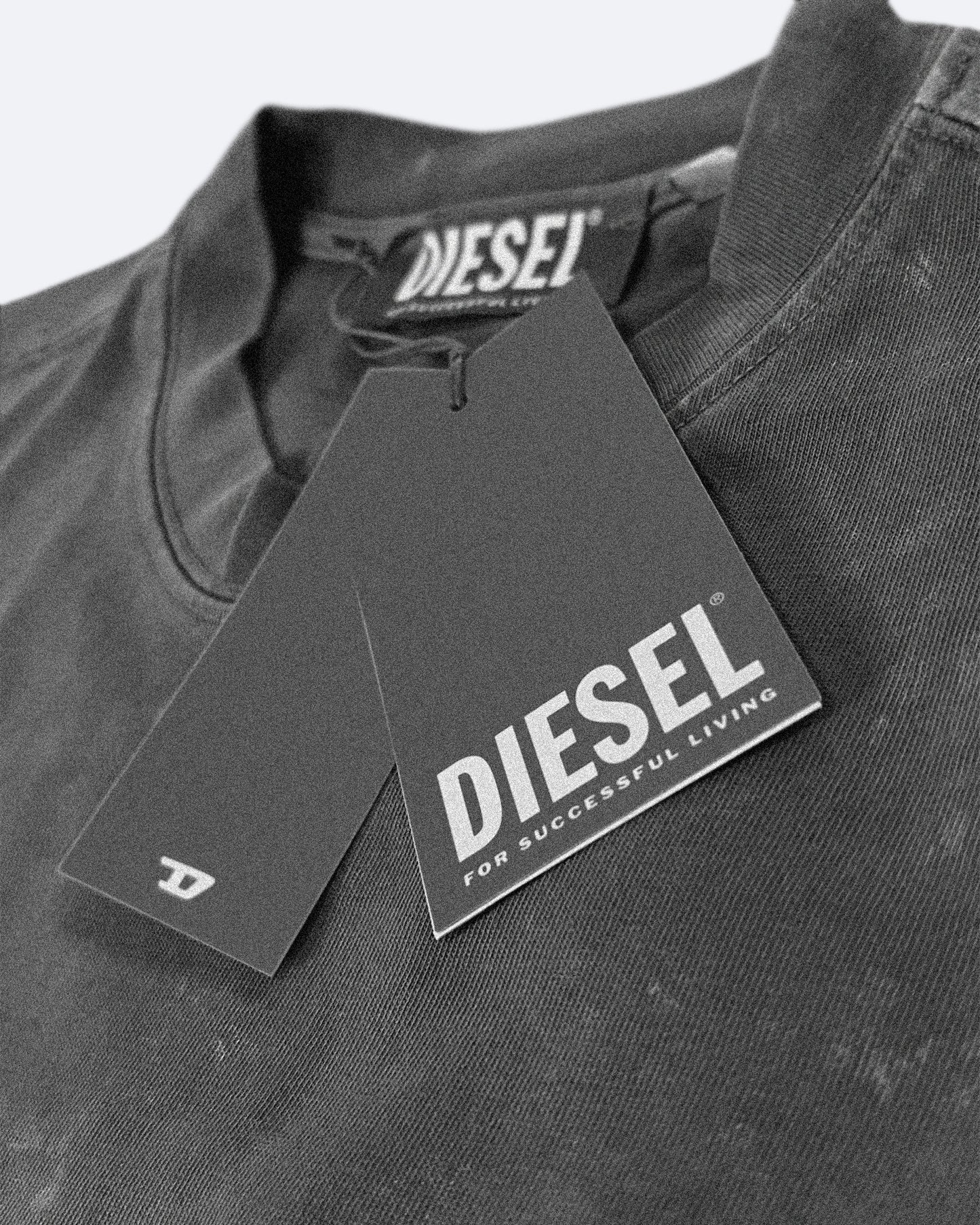 Diesel - Denim Logo T-Shirt - Blue