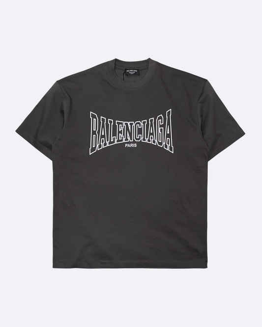 Balenciaga - Boxing Logo T-Shirt - Dark Gray