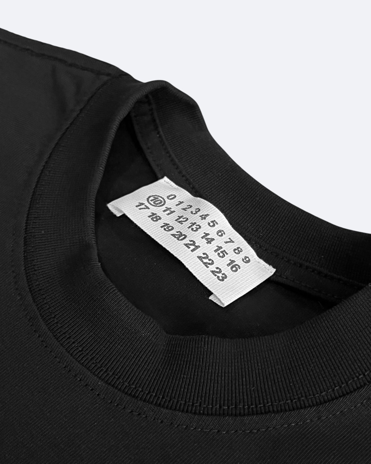 Maison Margiela - MM6 Numbers Motif T-Shirt - Black