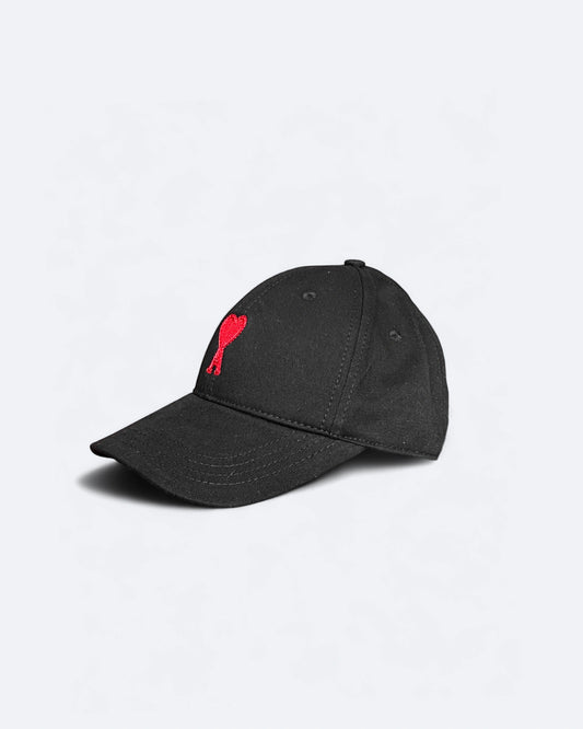 AMI - Logo Embroidery Cap - Black