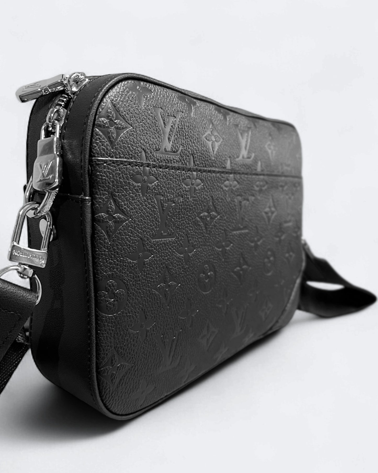 Louis Vuitton - LV Embossed Leather Duo Bags - Black