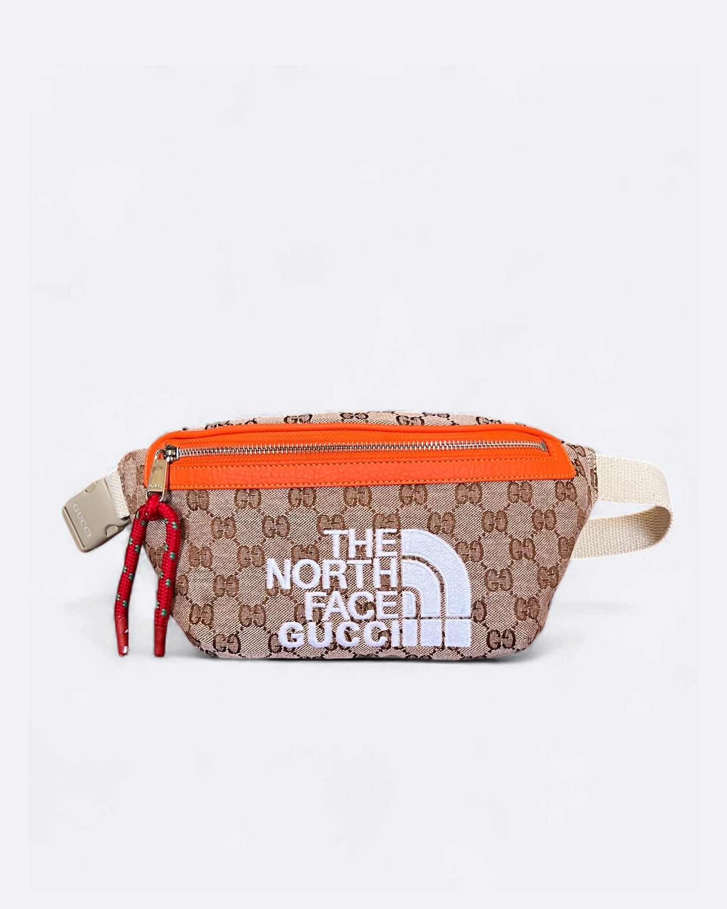Gucci x The North Face - GG Canvas Crossbody Bag - Beige/Orange