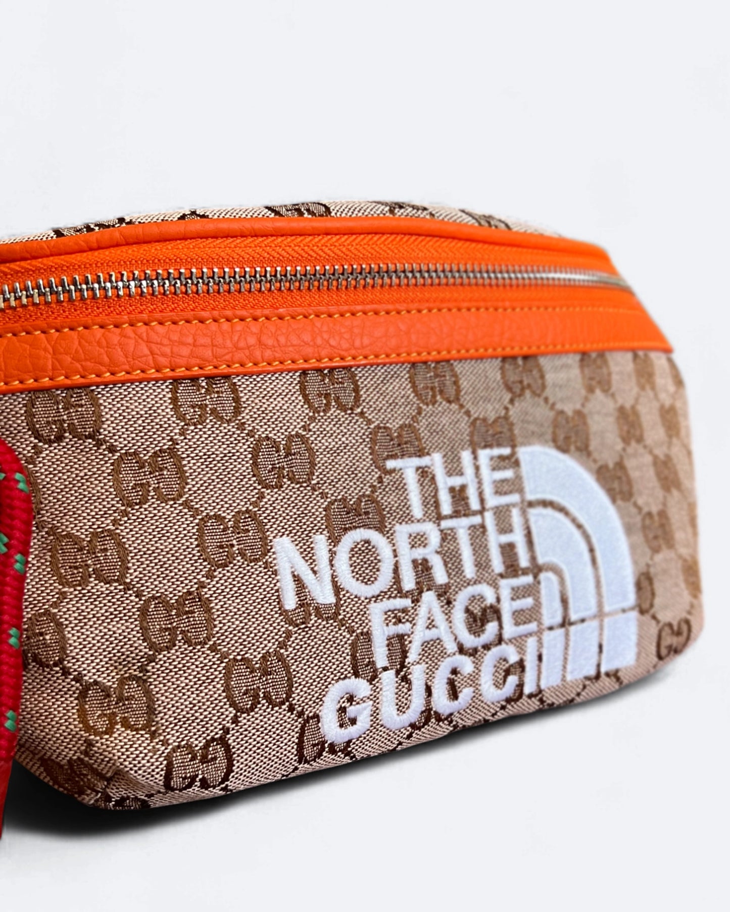 Gucci x The North Face - GG Canvas Crossbody Bag - Beige/Orange