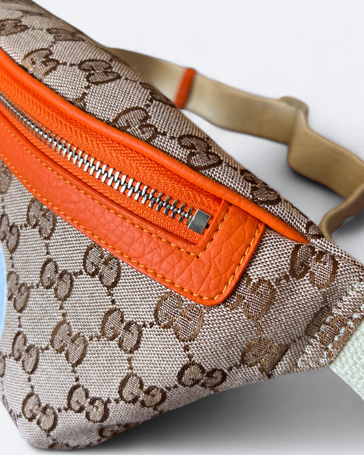 Gucci x The North Face - GG Canvas Crossbody Bag - Beige/Orange