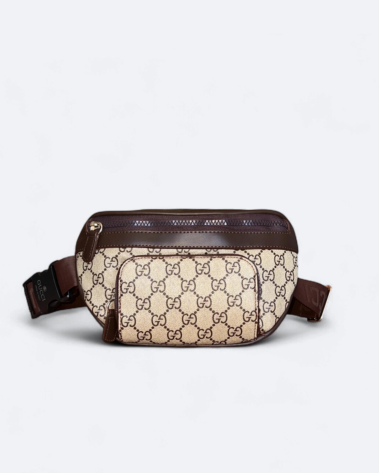 Gucci - GG Canvas Crossbody Bag - Beige/Brown