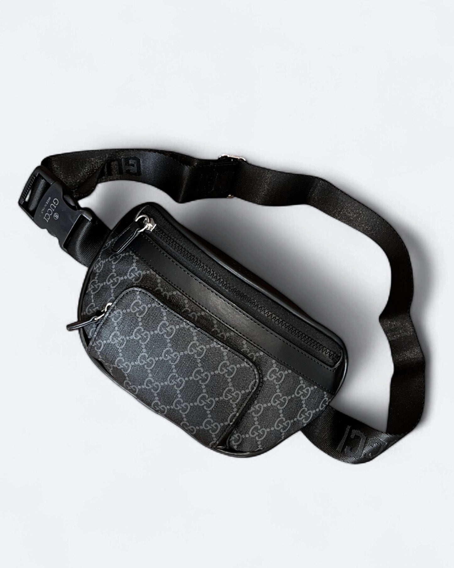 Gucci - GG Canvas Crossbody Bag - Black