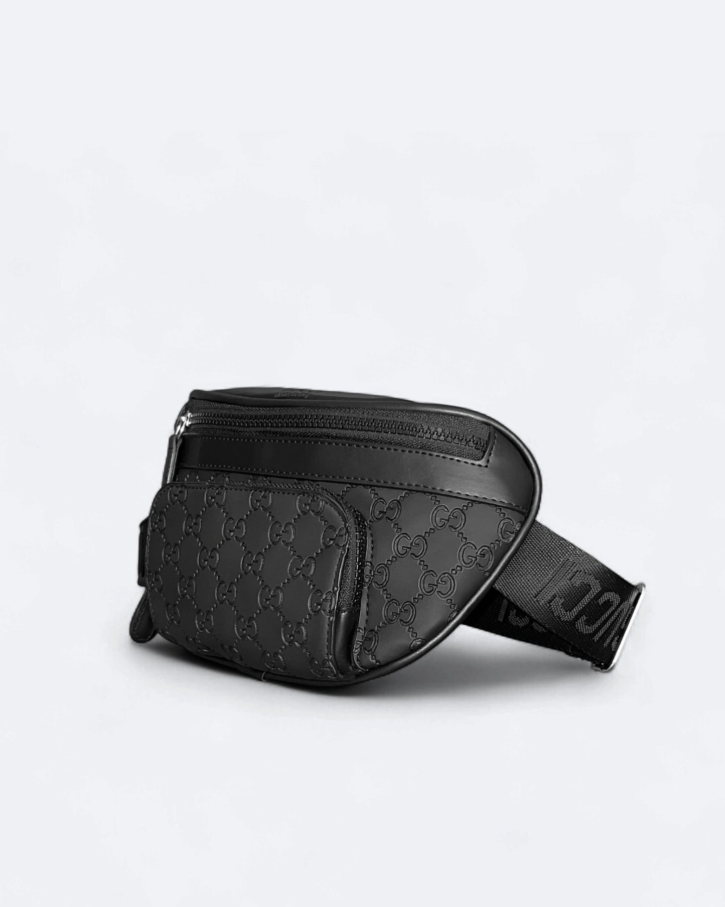 Gucci - GG Canvas Embossed Crossbody Bag - Black