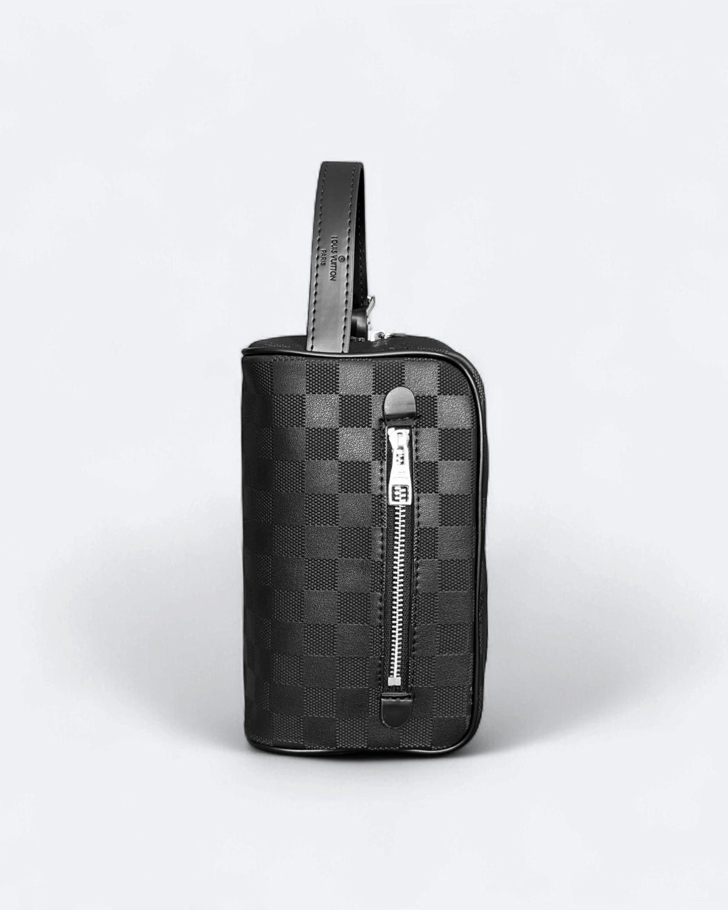 Louis Vuitton - Damier Embossed Hand Pouch Bag - Black