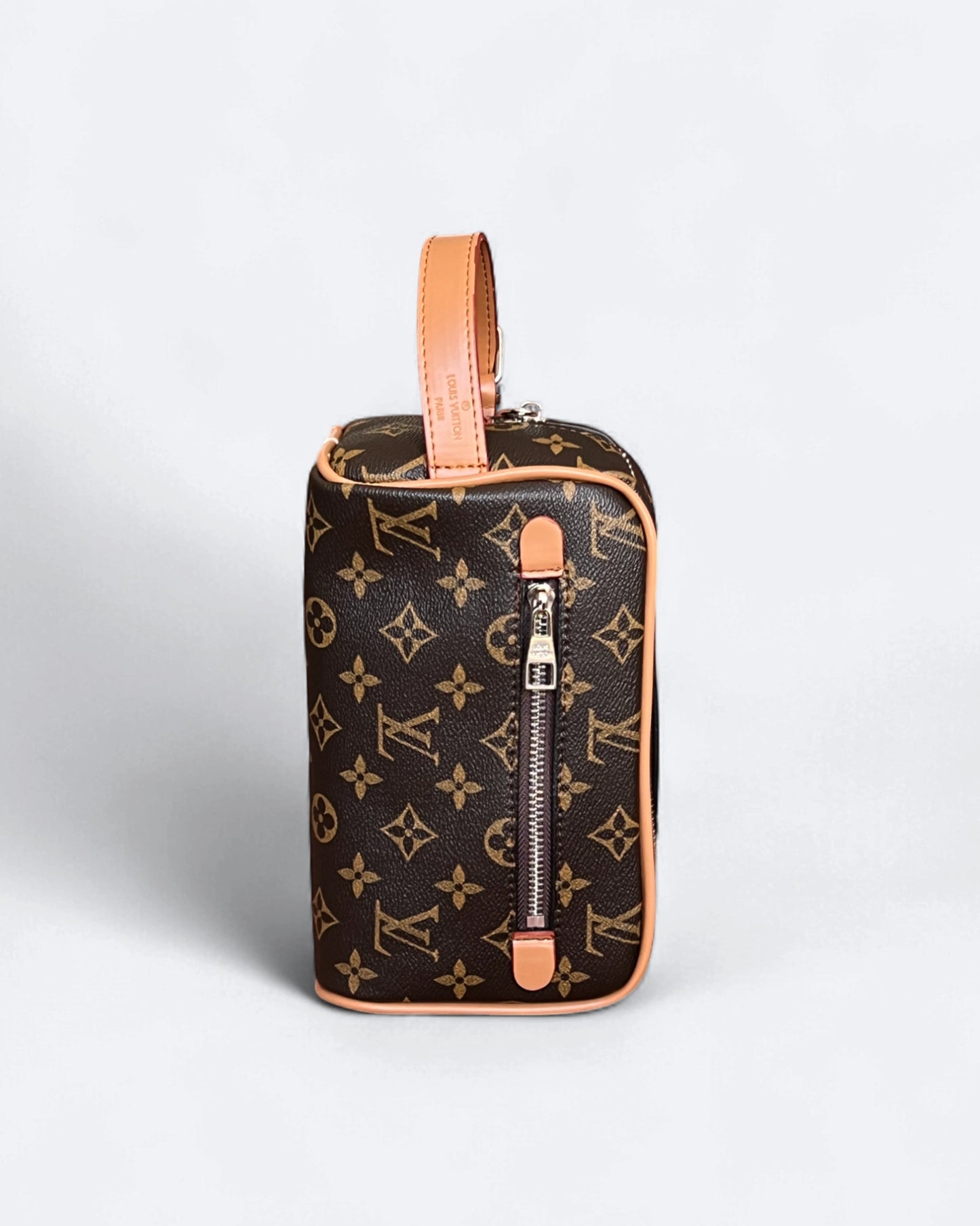 Louis Vuitton - LV Pattern Hand Pouch Bag - Brown/Beige