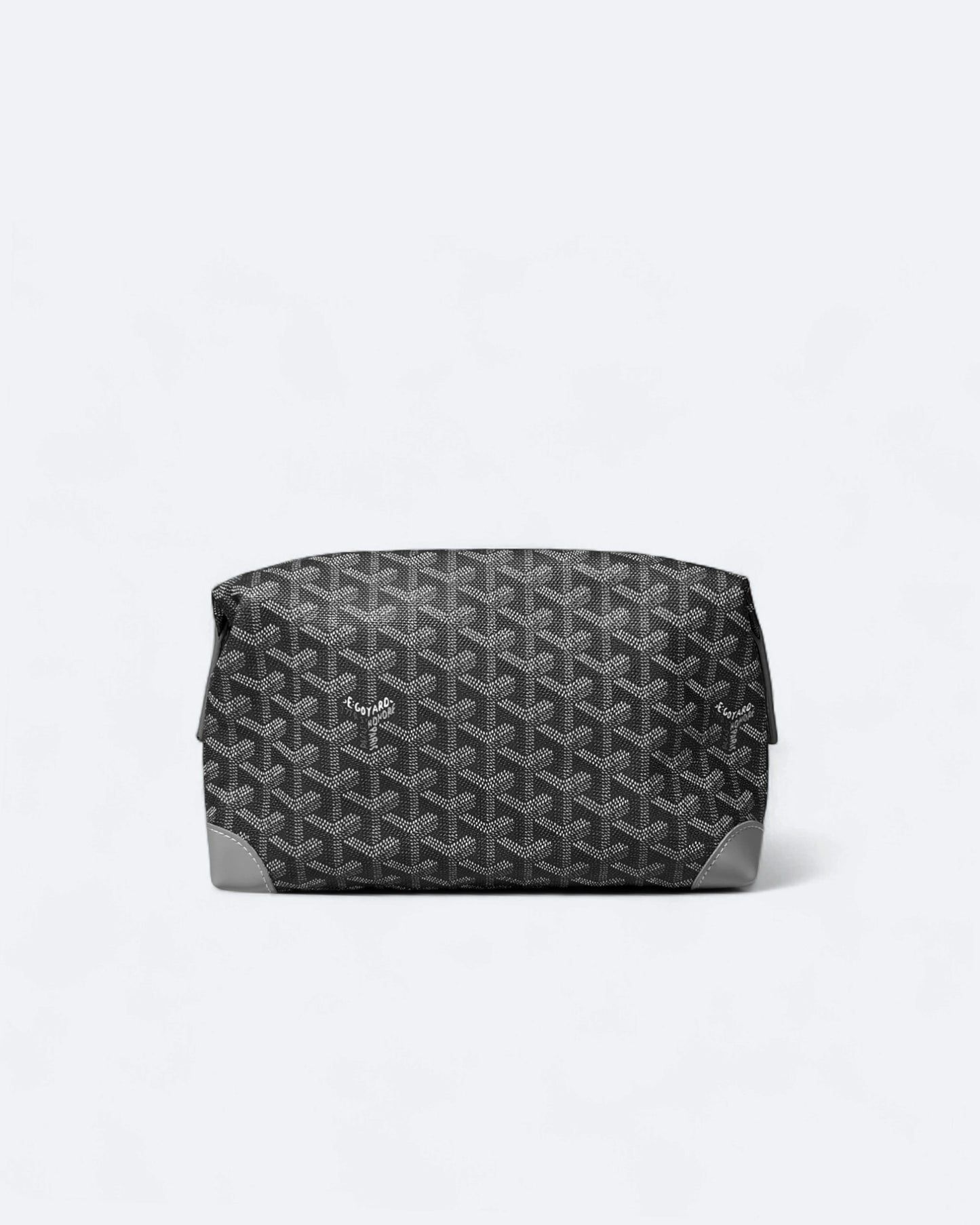 Goyard - Goyardine Pattern Hand Pouch Bag - Gray