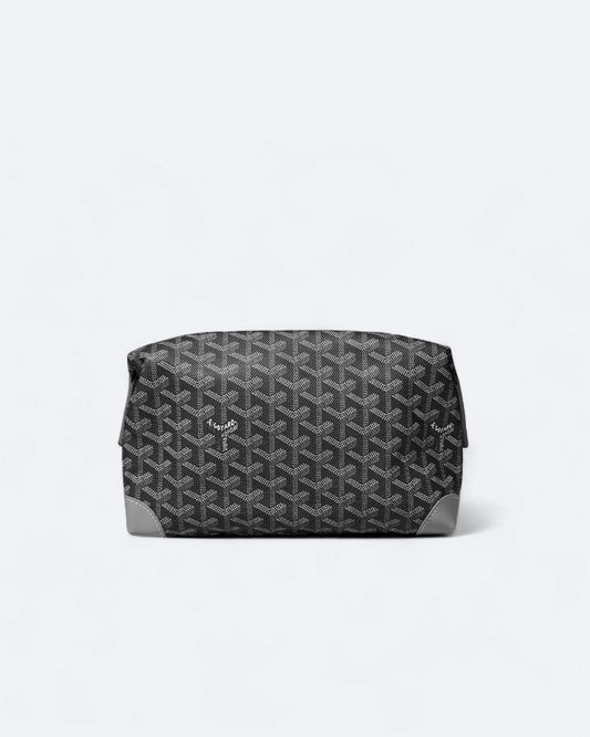 Goyard - Goyardine Pattern Hand Pouch Bag - Gray