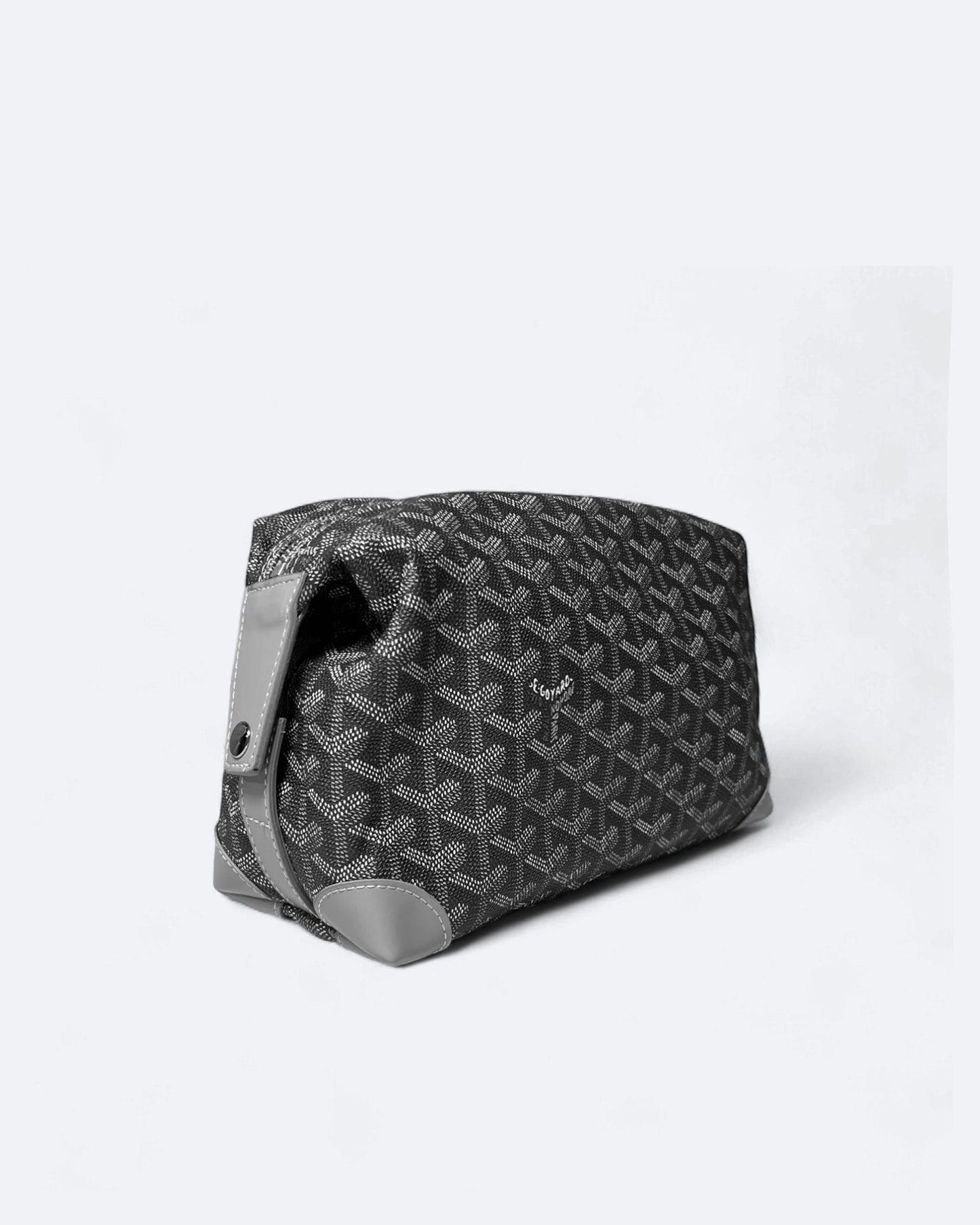 Goyard - Goyardine Pattern Hand Pouch Bag - Gray