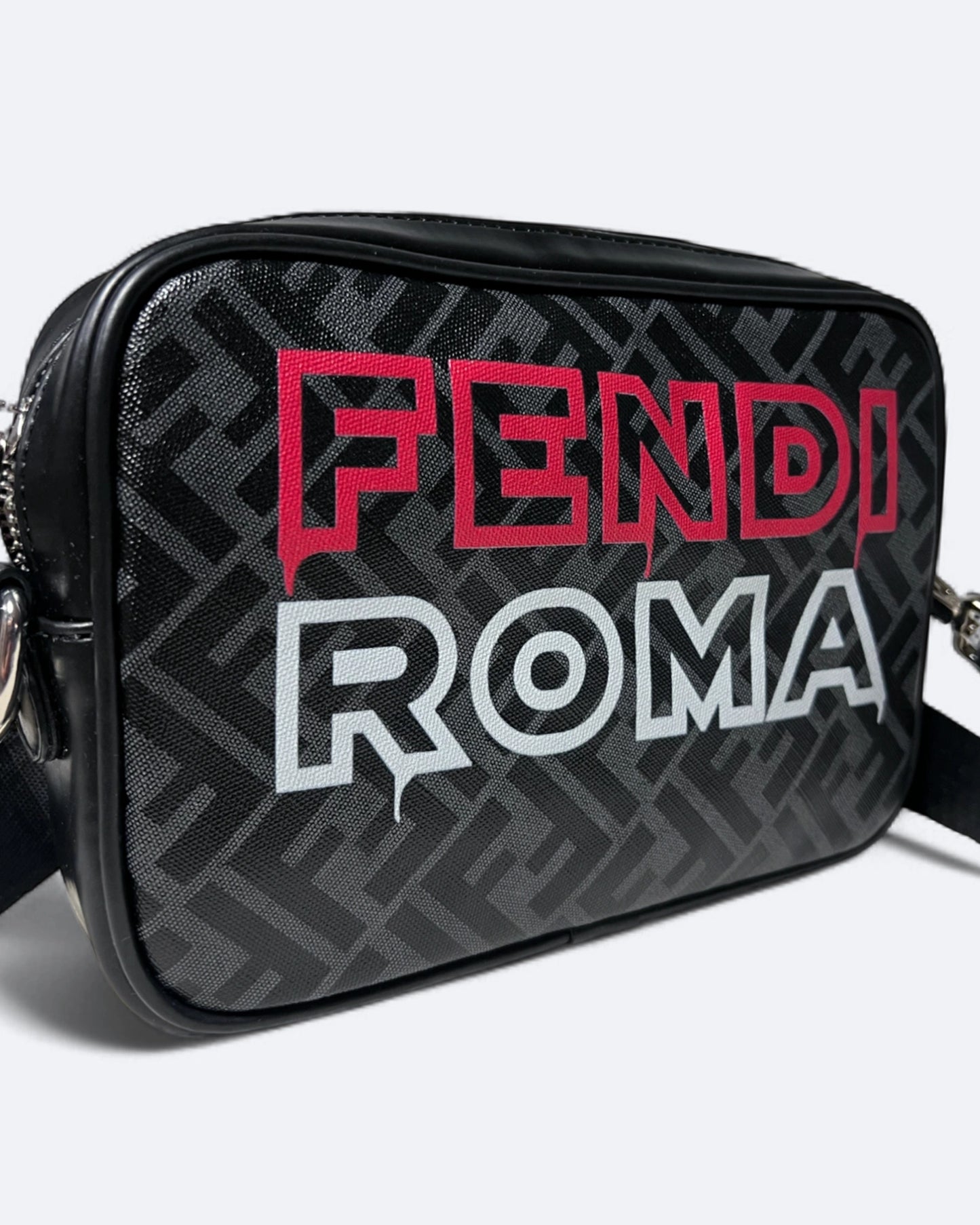 Fendi - Graffiti Messenger Bag - Black