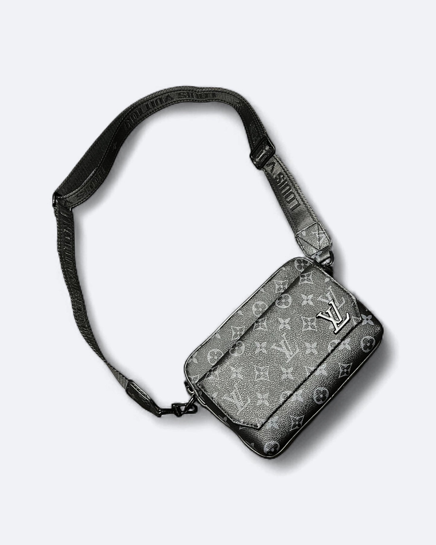 LVTN - Pattern Mini Messenger Bag - Black
