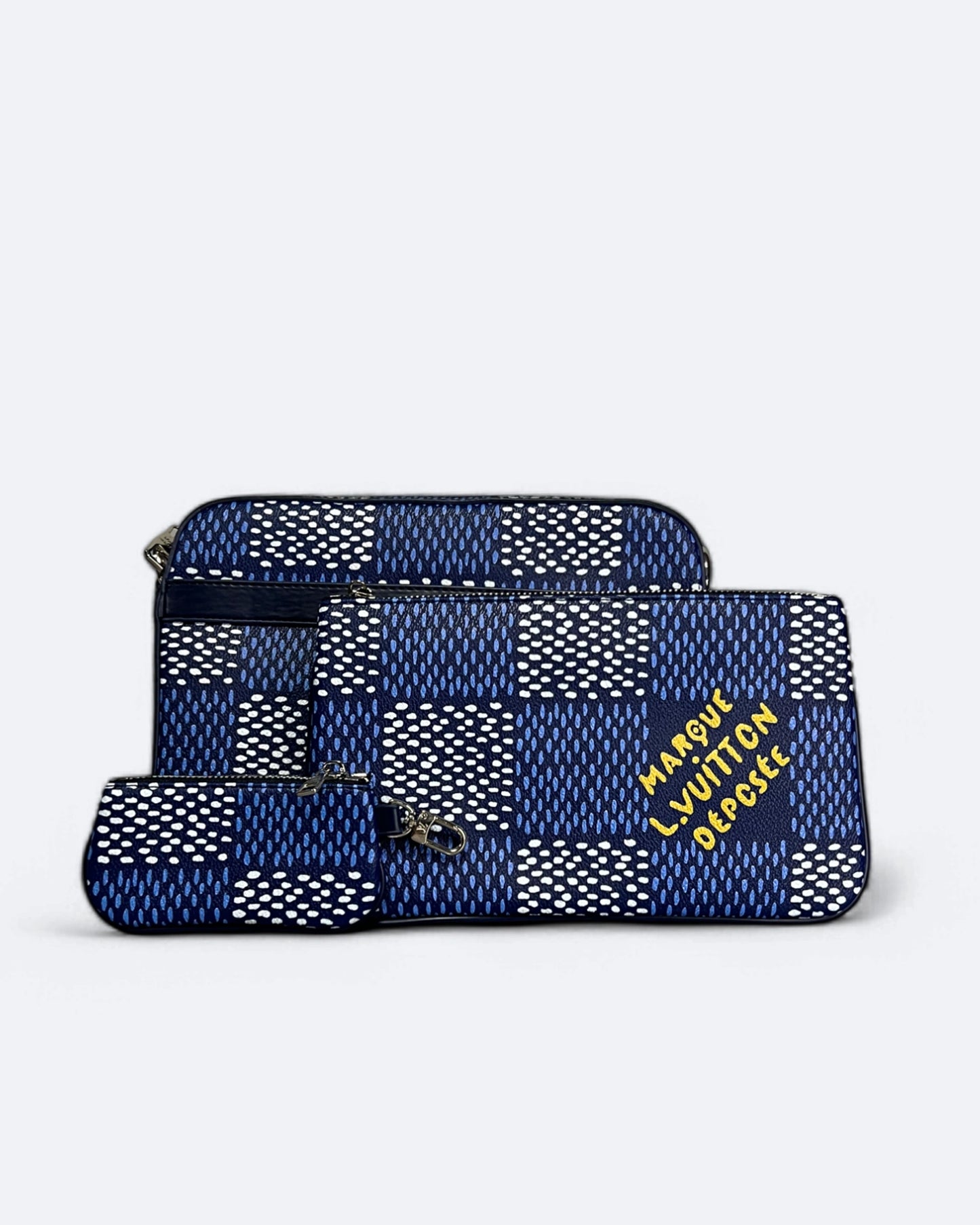 Louis Vuitton - Marque Damier Trio Bags - Blue