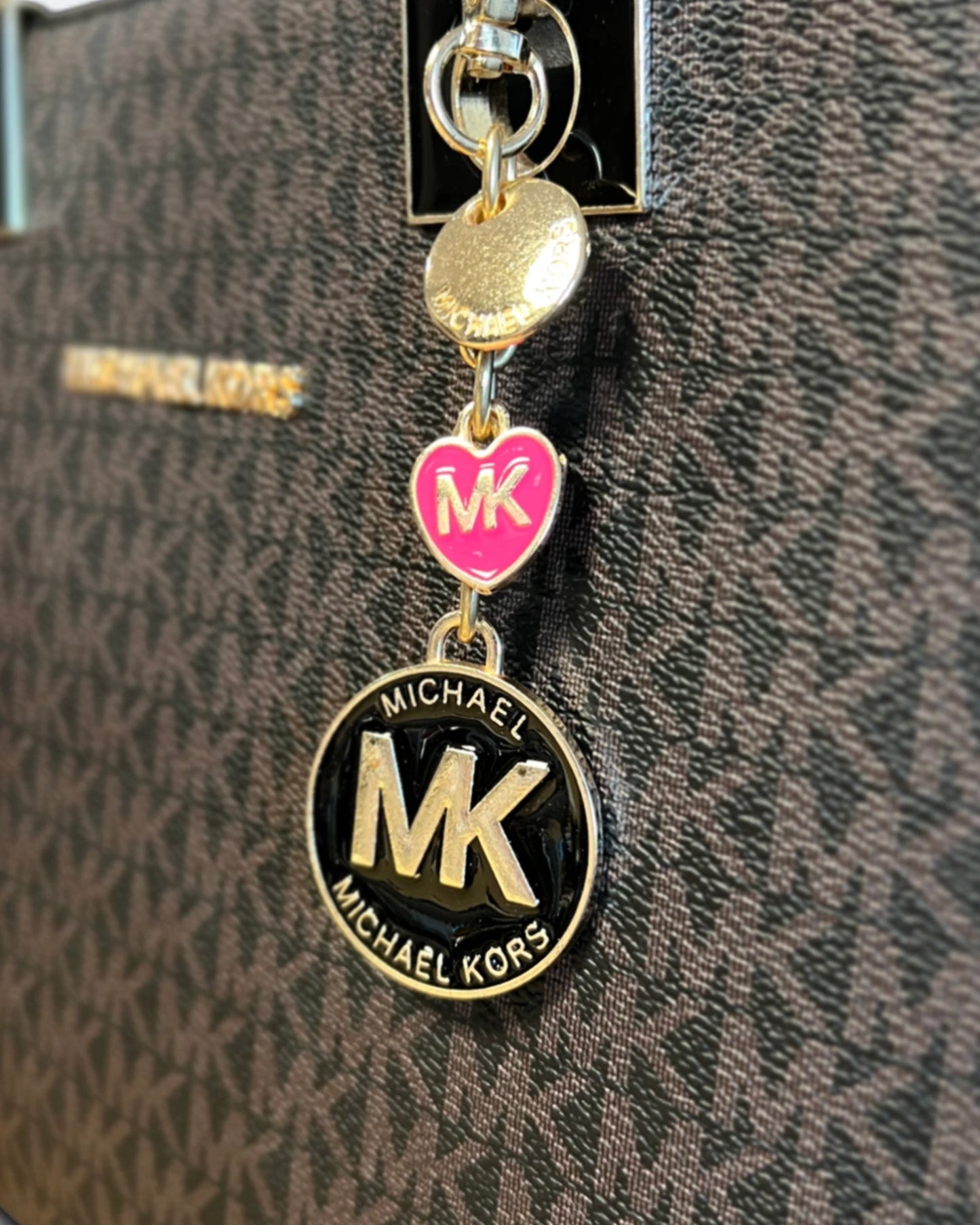 Michael Kors - MK Pattern Large Bag - Brown