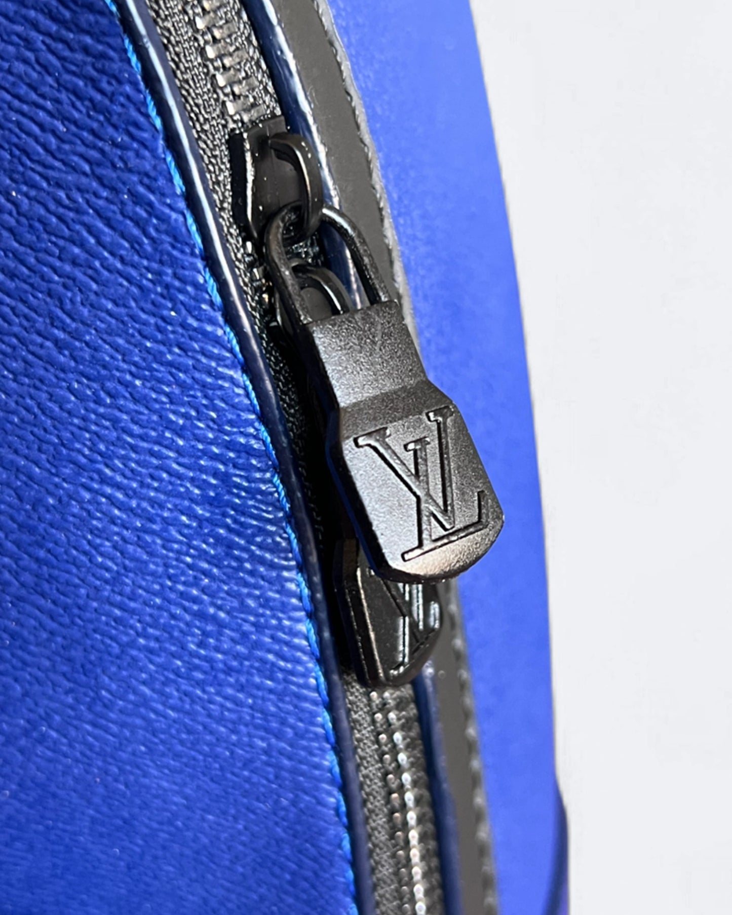 Louis Vuitton - Leather Takeoff Backpack - Blue