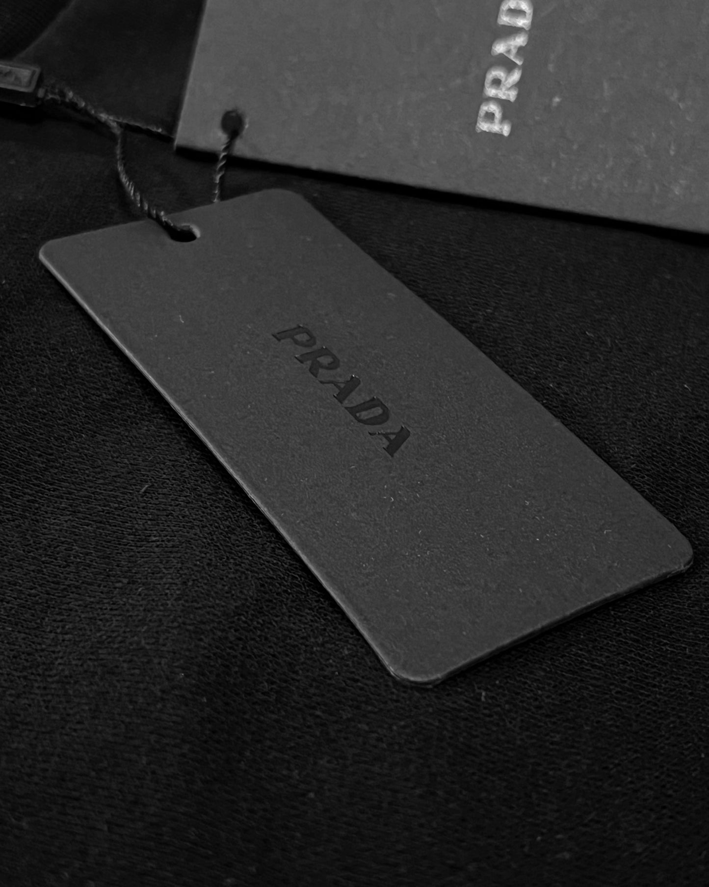 Prada - Logo Plate Sweatshirt - Black