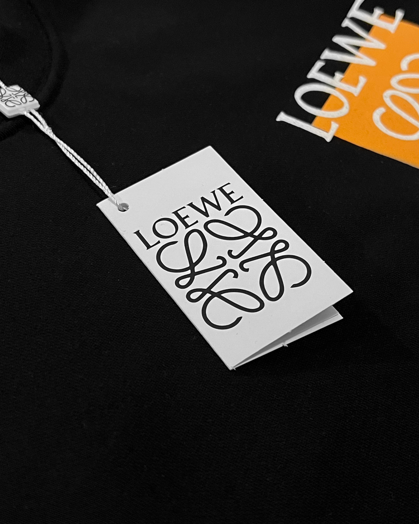 Loewe - Orange Pocket Logo Sweatshirt - Black