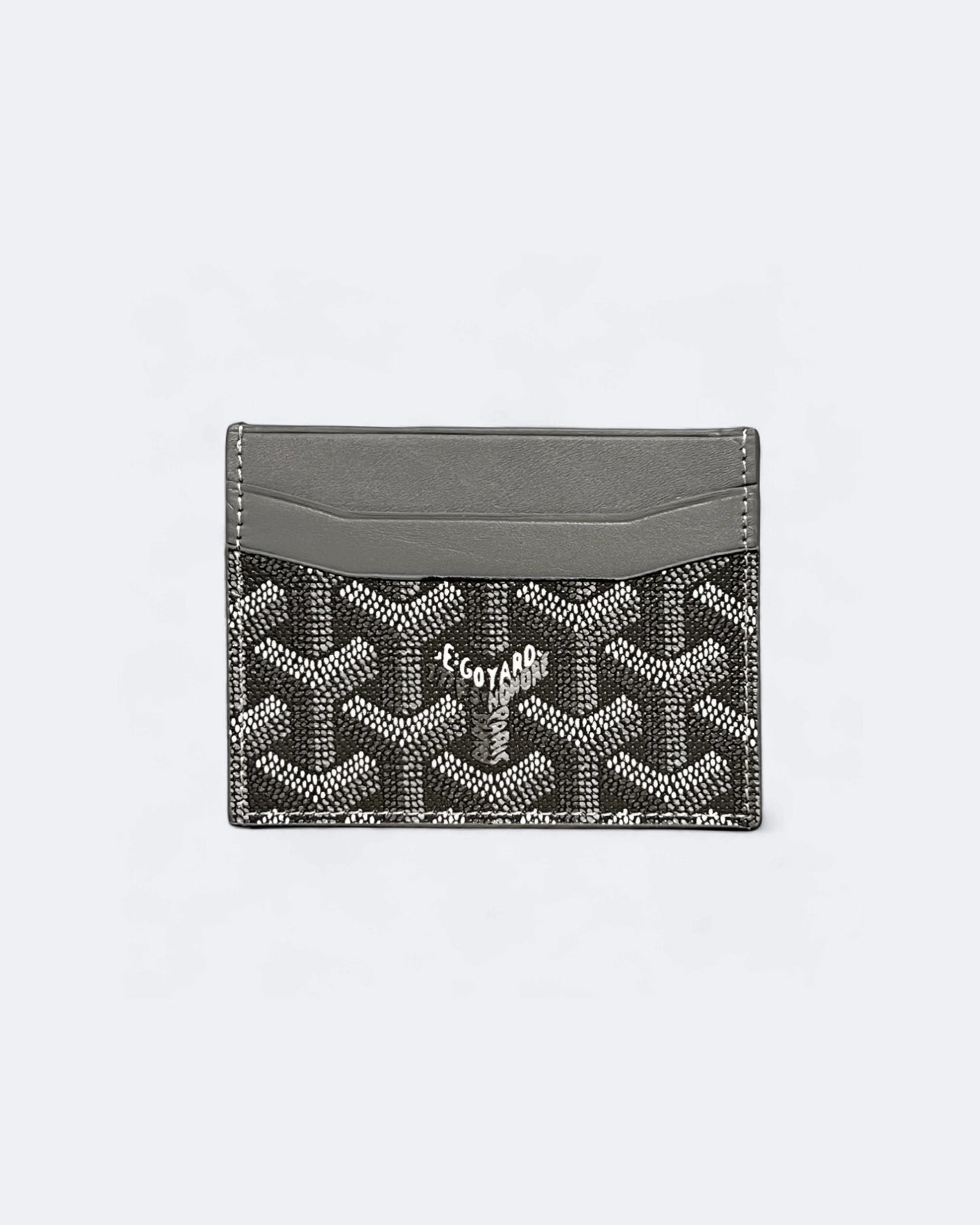 Goyard Pattern Cardholder - Light Gray