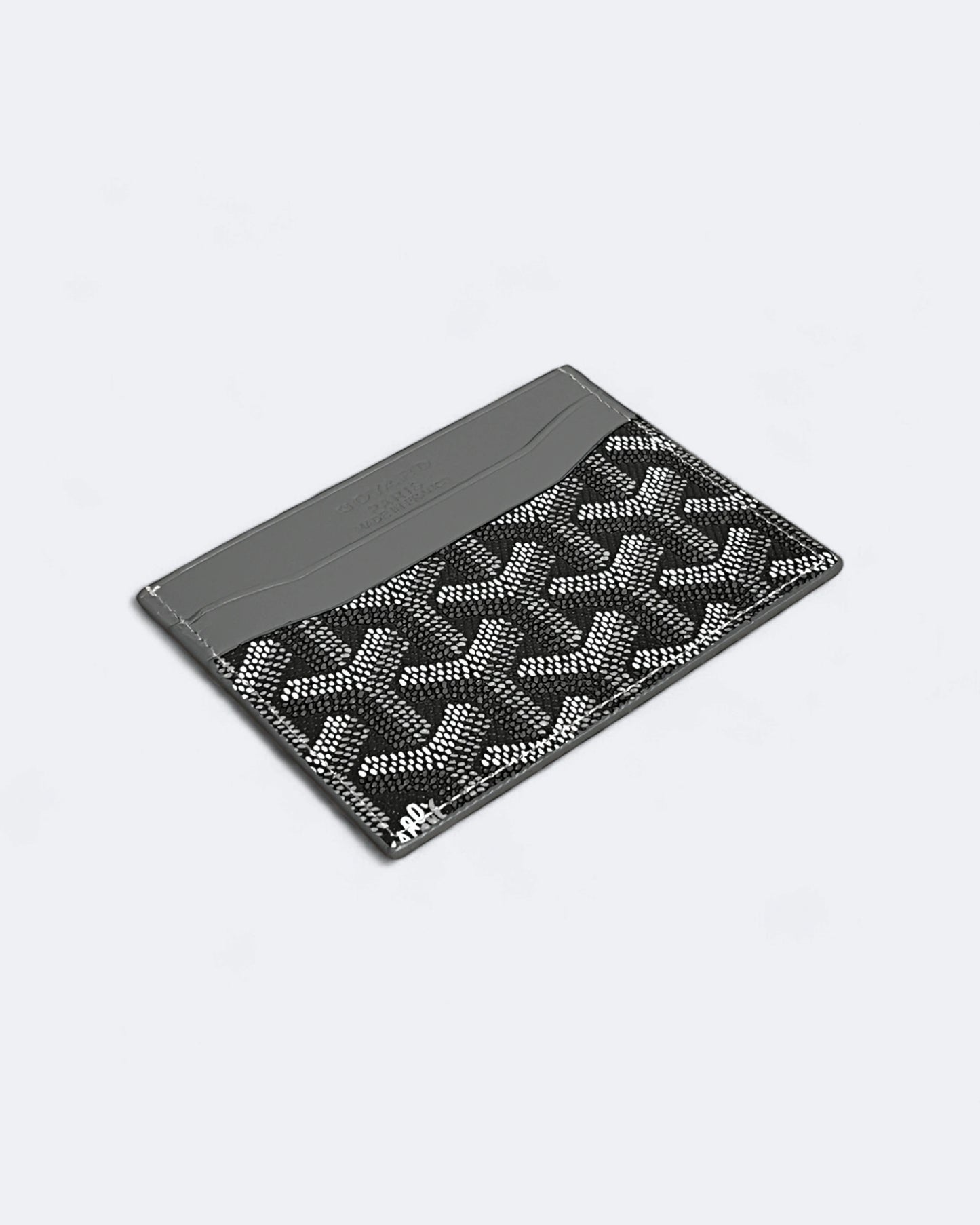 Goyard Pattern Cardholder - Light Gray