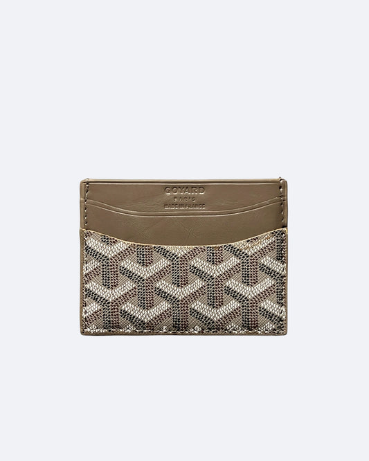 Goyard Pattern Cardholder - Beige