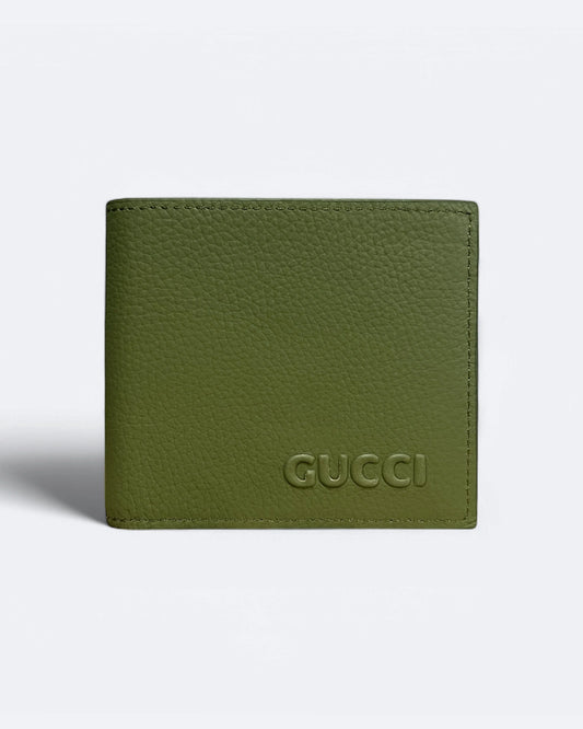 Gucci - Embossed Logo Wallet - Olive Green