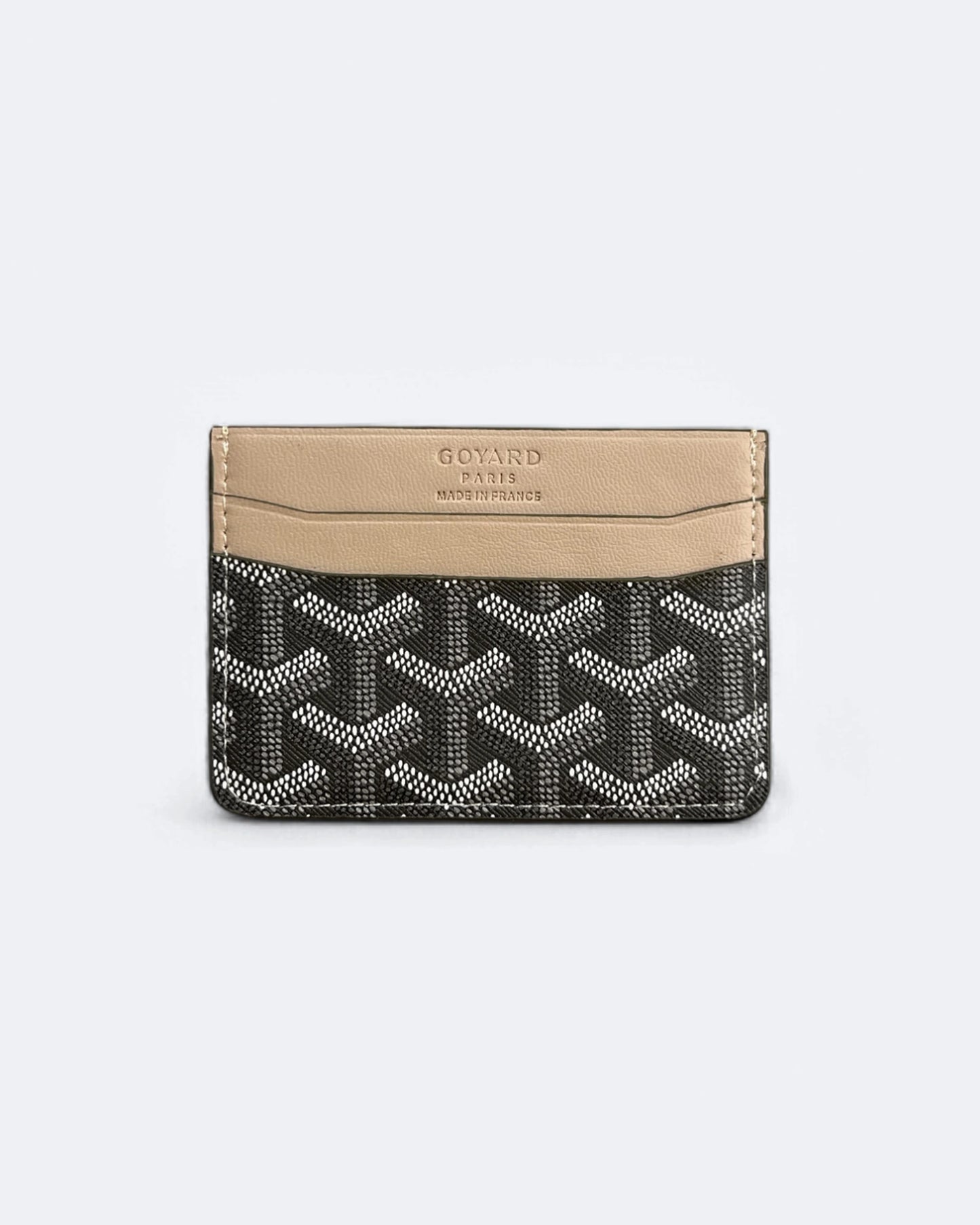 Goyard Pattern Cardholder - Gray/Beige