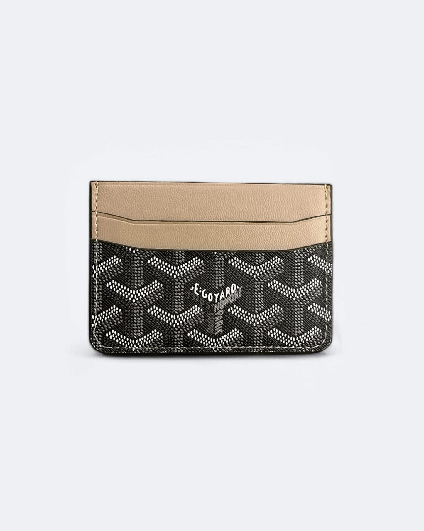 Goyard Pattern Cardholder - Gray/Beige
