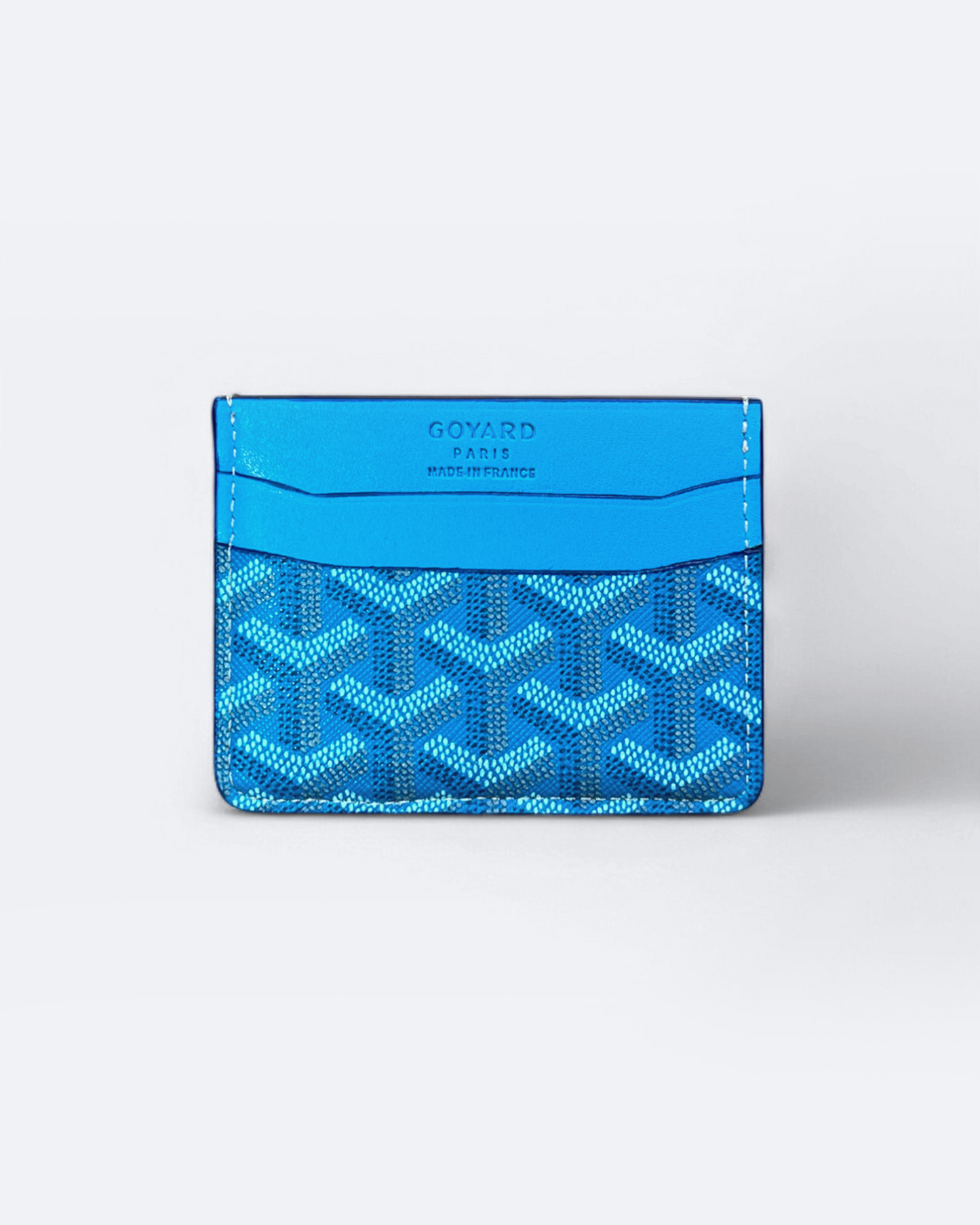 Goyard Pattern Cardholder - Blue