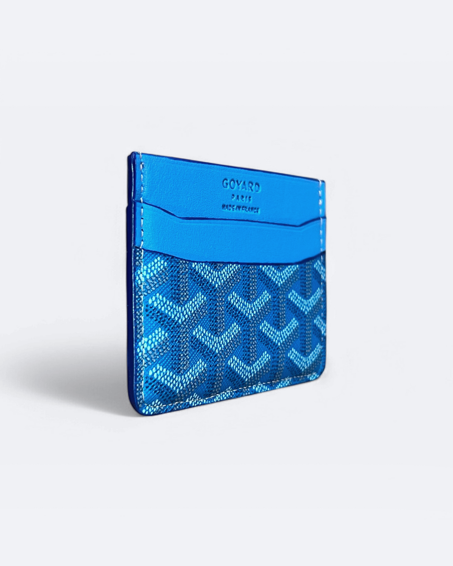 Goyard Pattern Cardholder - Blue