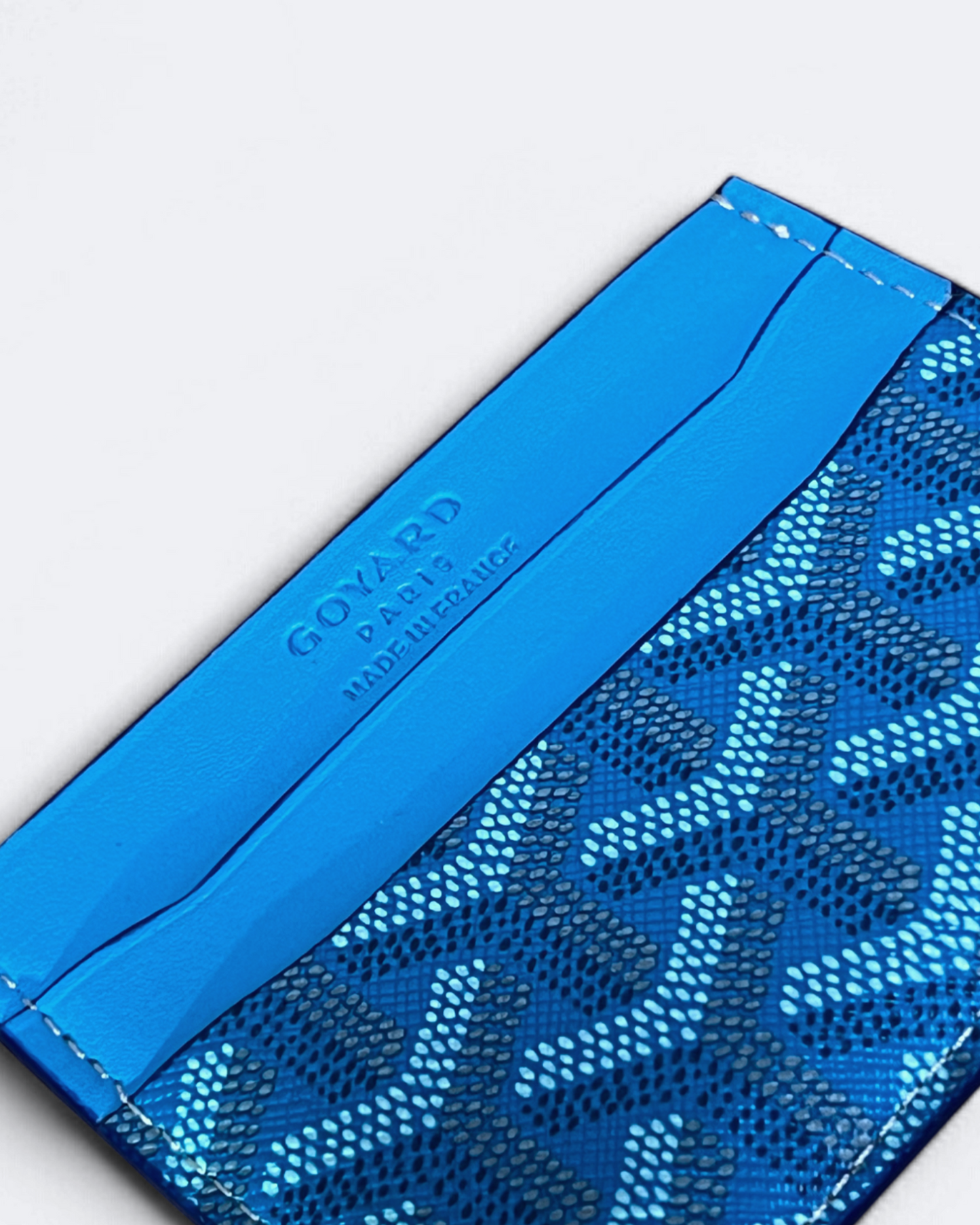 Goyard Pattern Cardholder - Blue