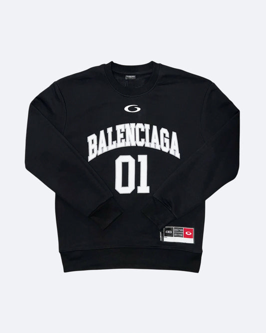 Balenciaga - 01 College Logo Sweatshirt - Black