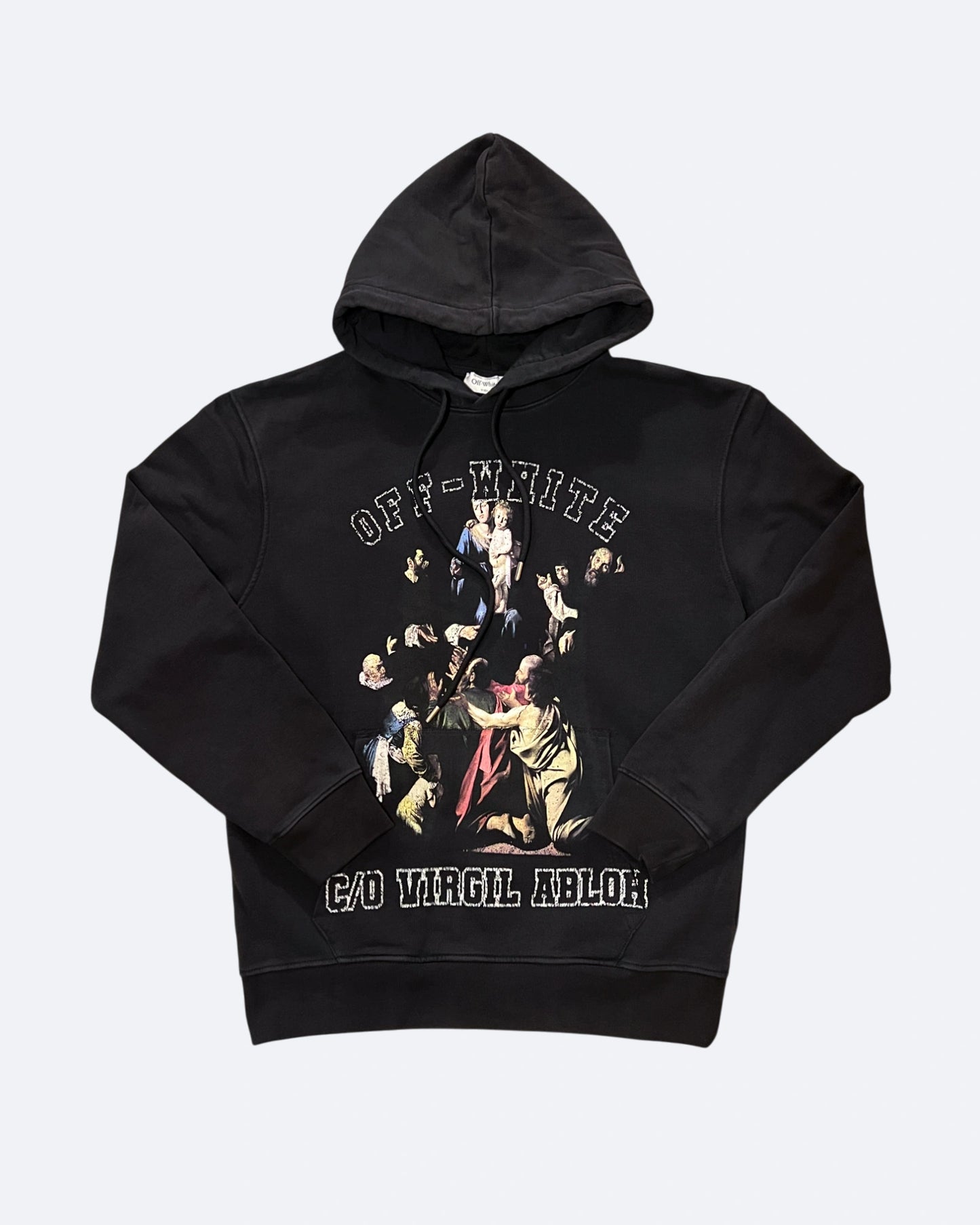 Off-White - Caravaggio Print Hoodie - Black